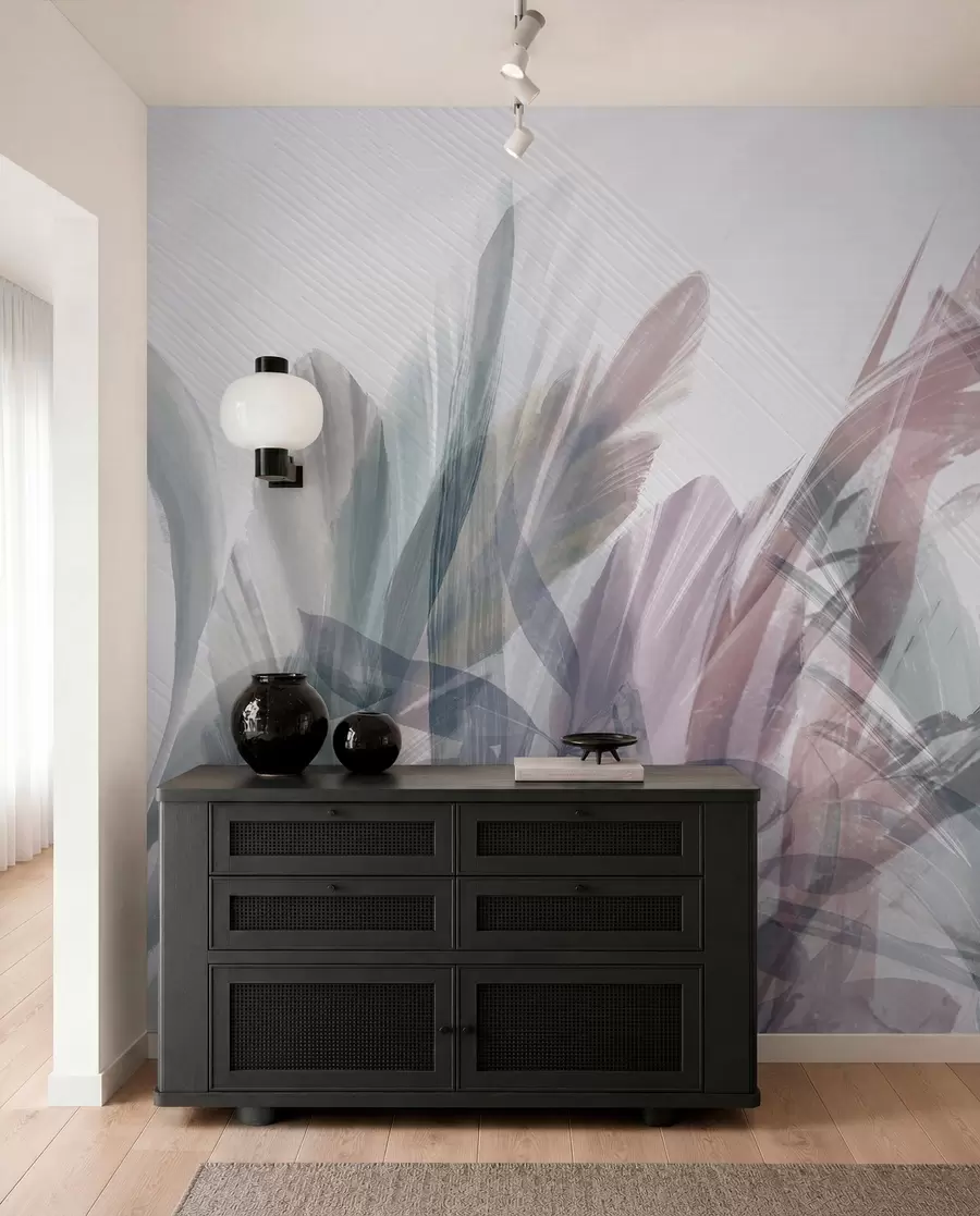 wall murals Меко лишће у нежним нијансама w00798v1