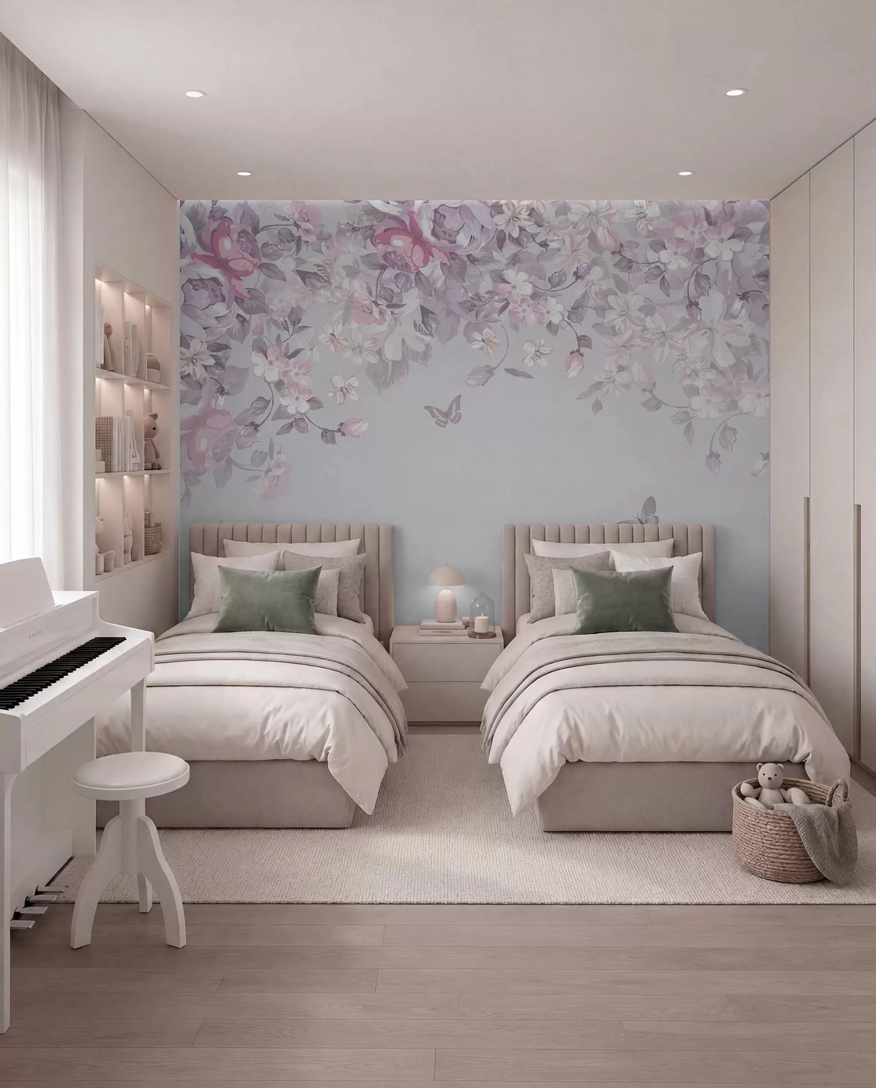 wall murals Ružičasti vrtni luk u94295v2