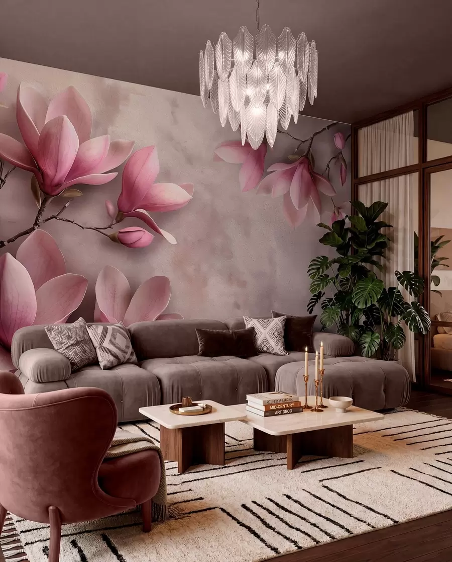Fototapeta „Magnolija na ljubičastoj“, w08636
