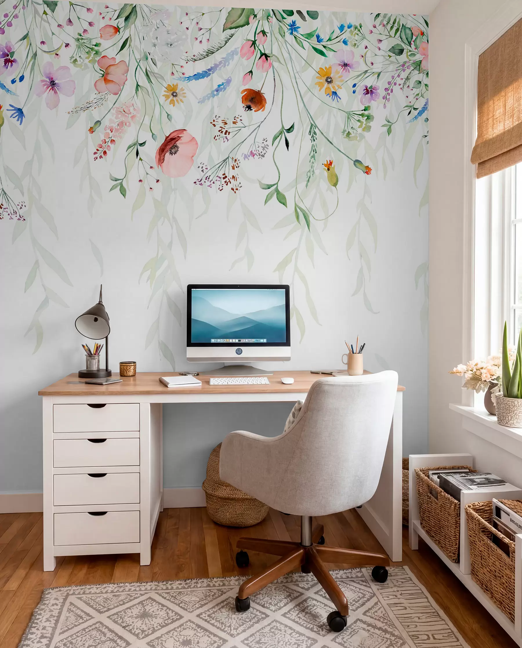 wall murals Cvjetne trake u akvarelu w08646