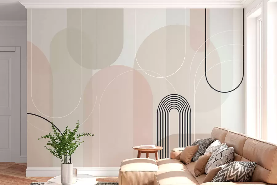 wall murals Стилски минималистички лукови w02826