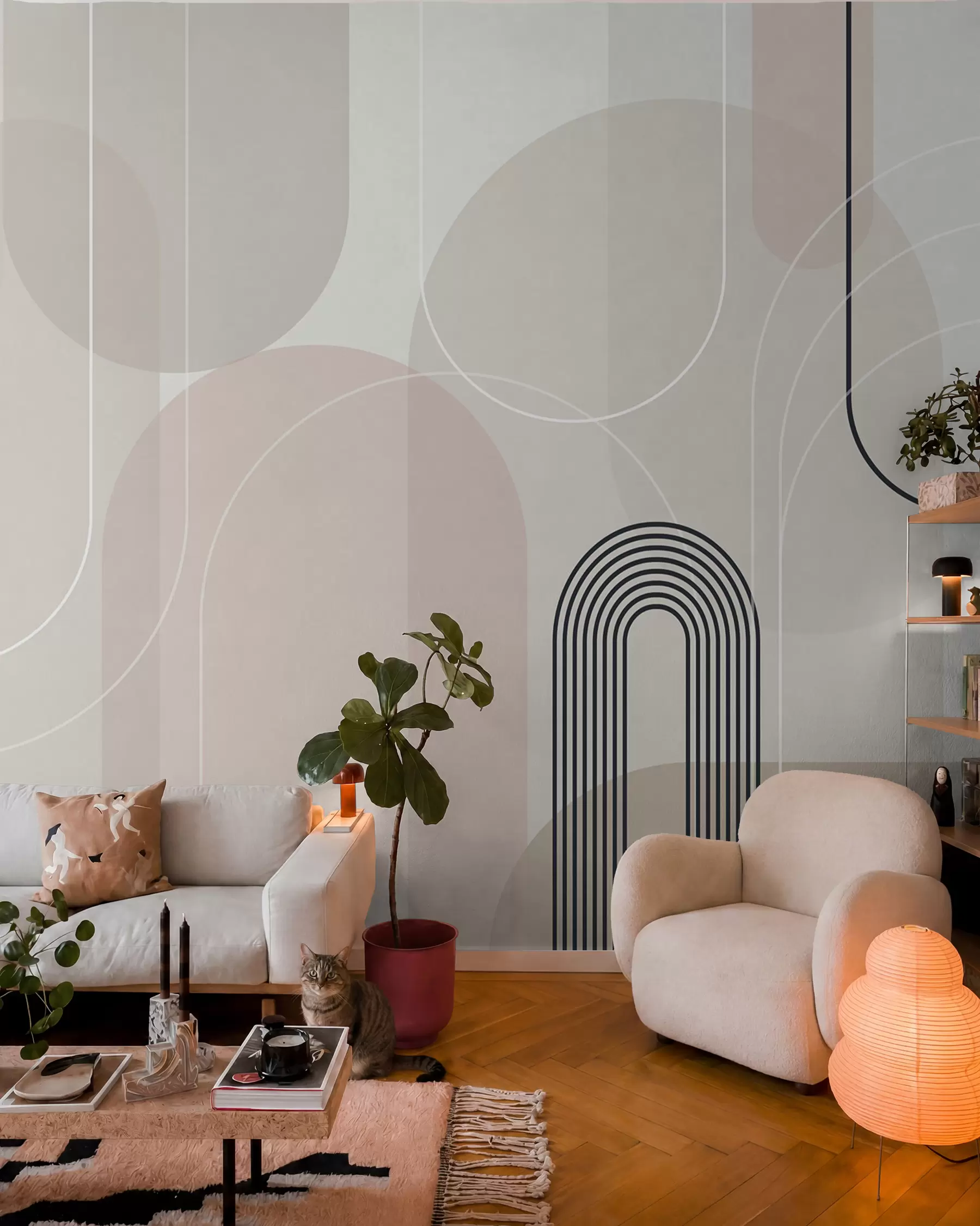 wall murals Lukovi u pastelnim tonovima w02826