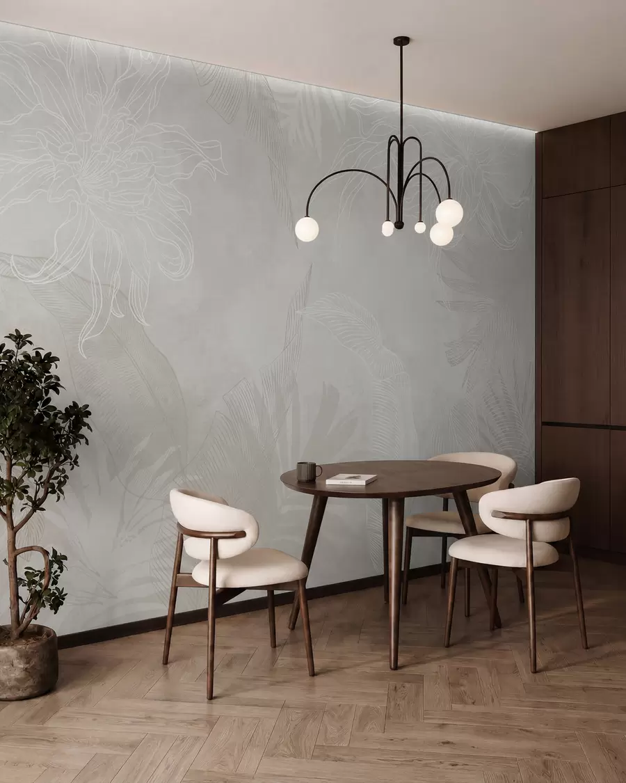 wall murals Izblijedelo palmino lišće w02737v1