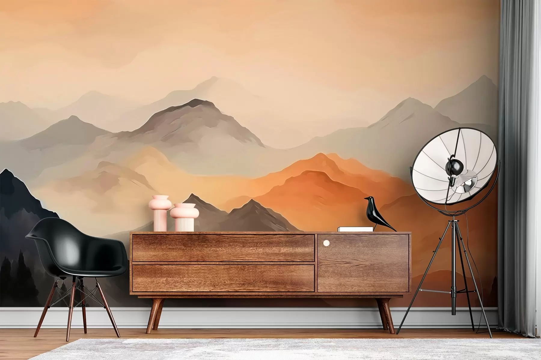 wall murals Ćilibarski planinski horizont w02825