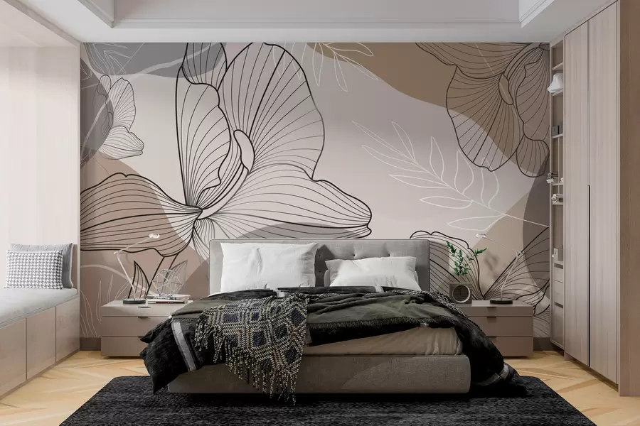 wall murals Цветни векторски дизајн у пастелним нијансама w02914