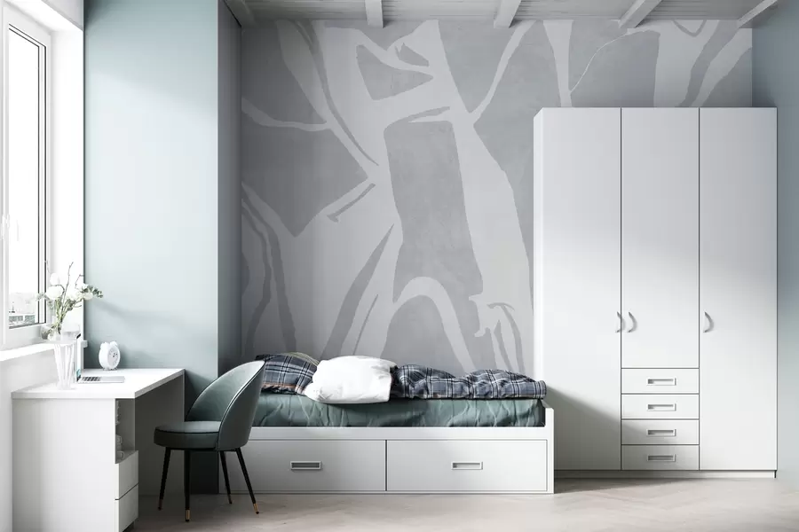 wall murals Апстрактне геометријске позадине у грунге плавој боји w02917v1