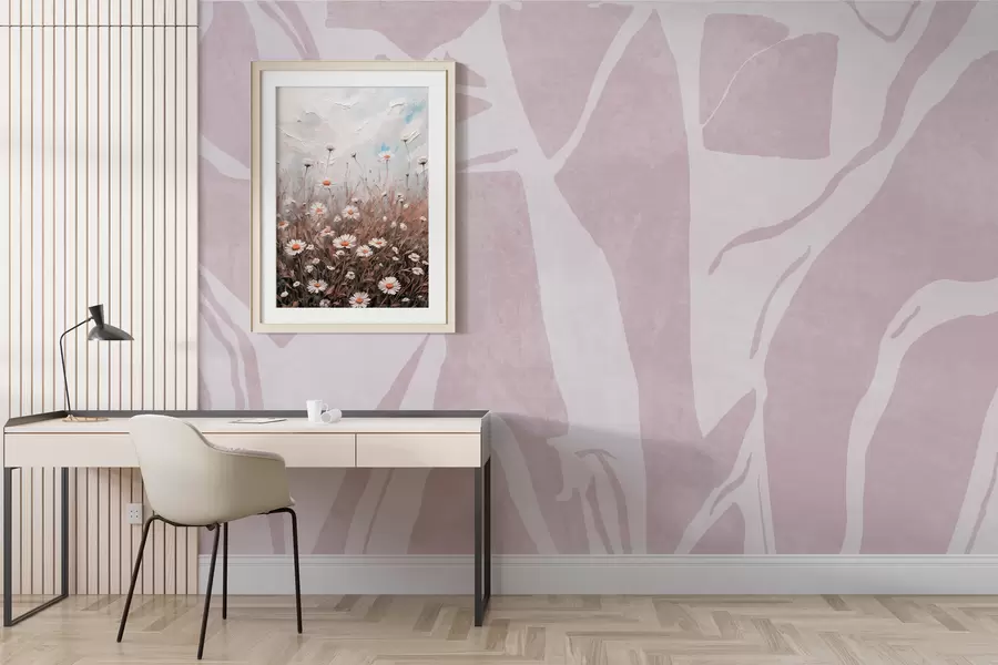 wall murals Апстрактна геометријска позадина грунге у ружичастој боји w02917v2