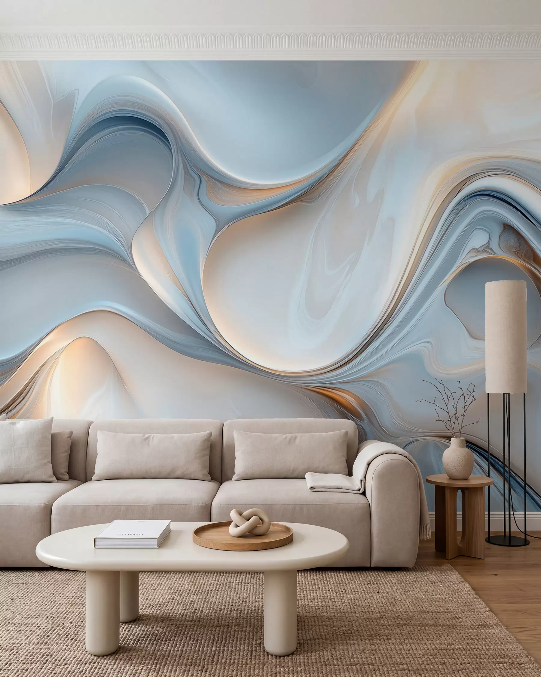 wall murals Тапета у стилу течне текстуре w02909
