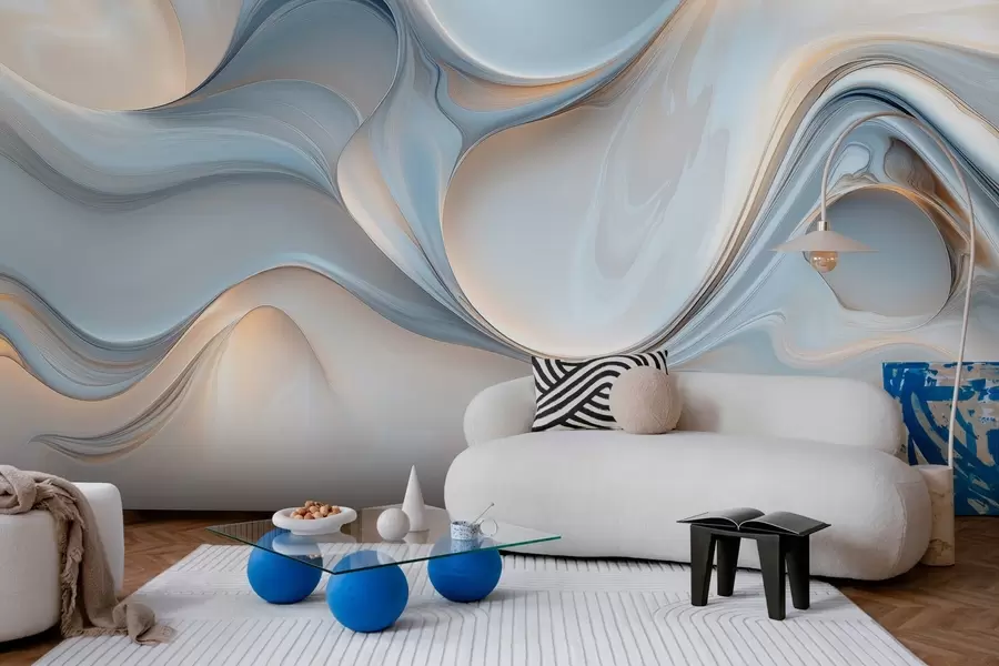 wall murals Тапета у стилу течне текстуре w02909