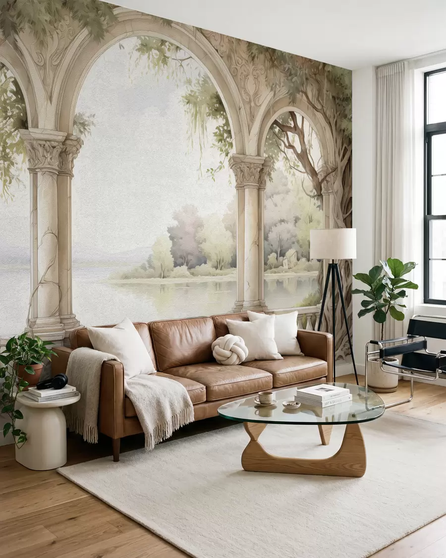 wall murals Цртеж уљаним стилом арх w02976