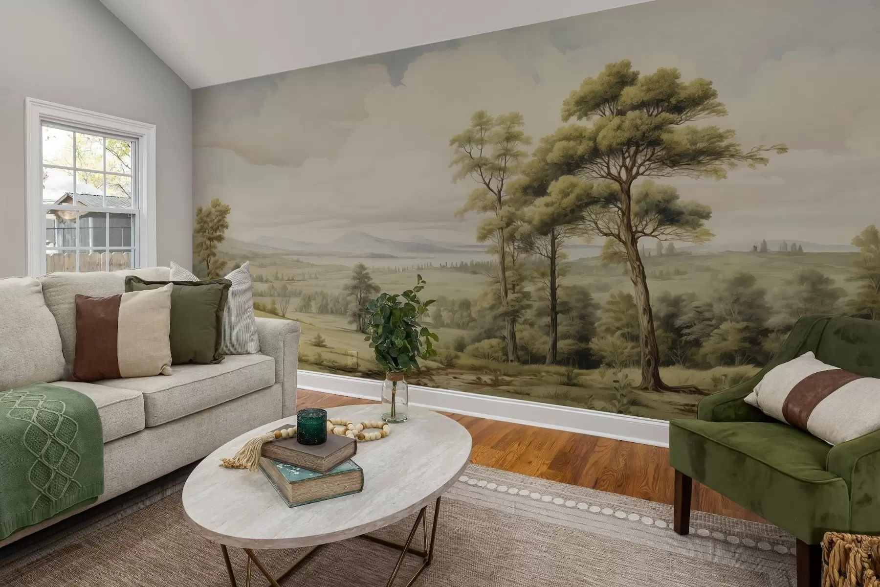 wall murals Модеран акварел пејзаж w02978