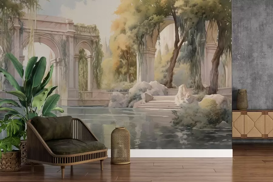 wall murals Сликани пејзаж у стилу уља w02989