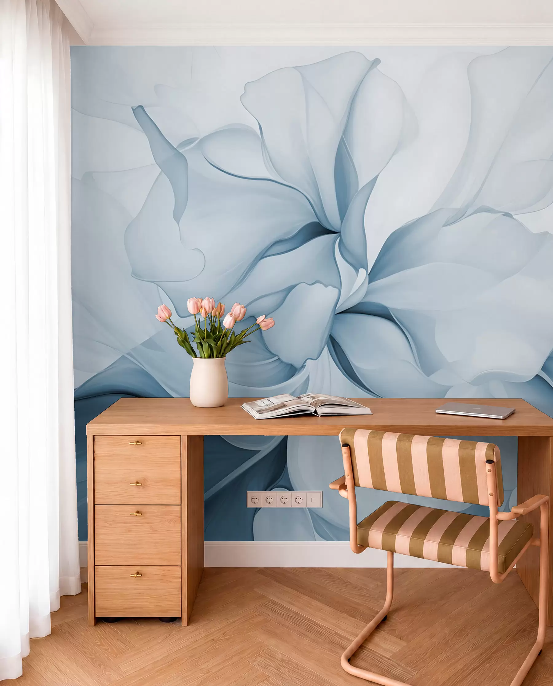 wall murals Latice u ledenoplavoj w08701v2