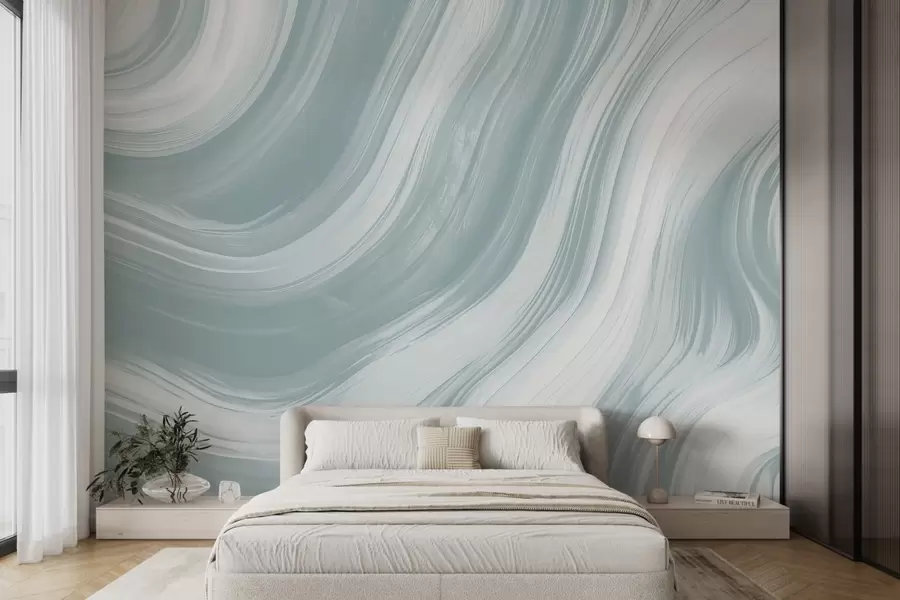 wall murals Плаво-бели таласи w08725