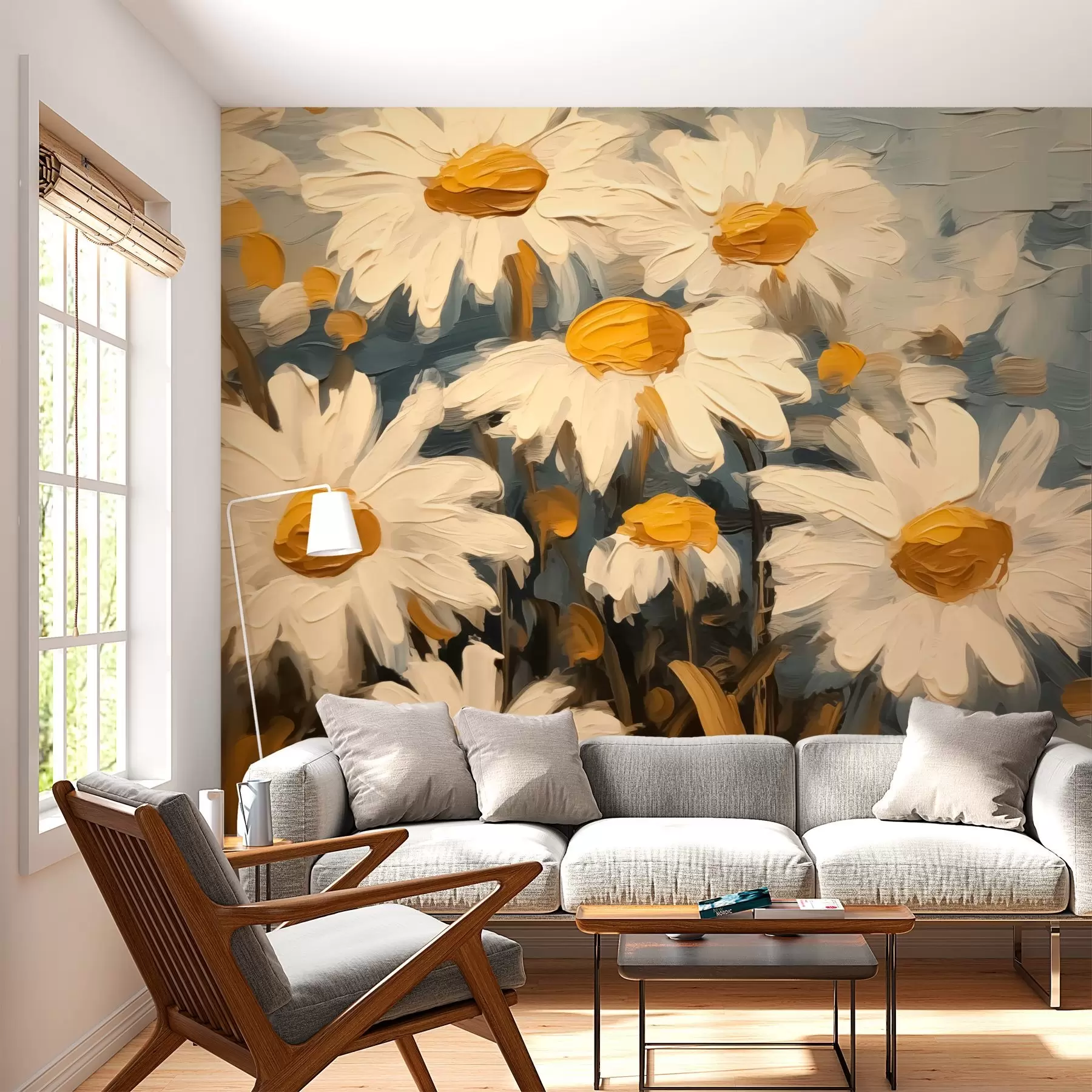 wall murals Тратинчице имитација сликарских потеза w03029