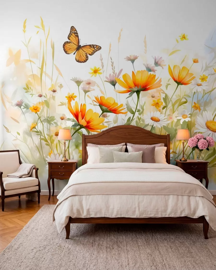 wall murals Leptir na ćilibarskoj livadi w08739