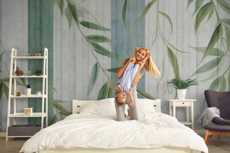 wall murals Стилизовани декоративно окречени зид w03193