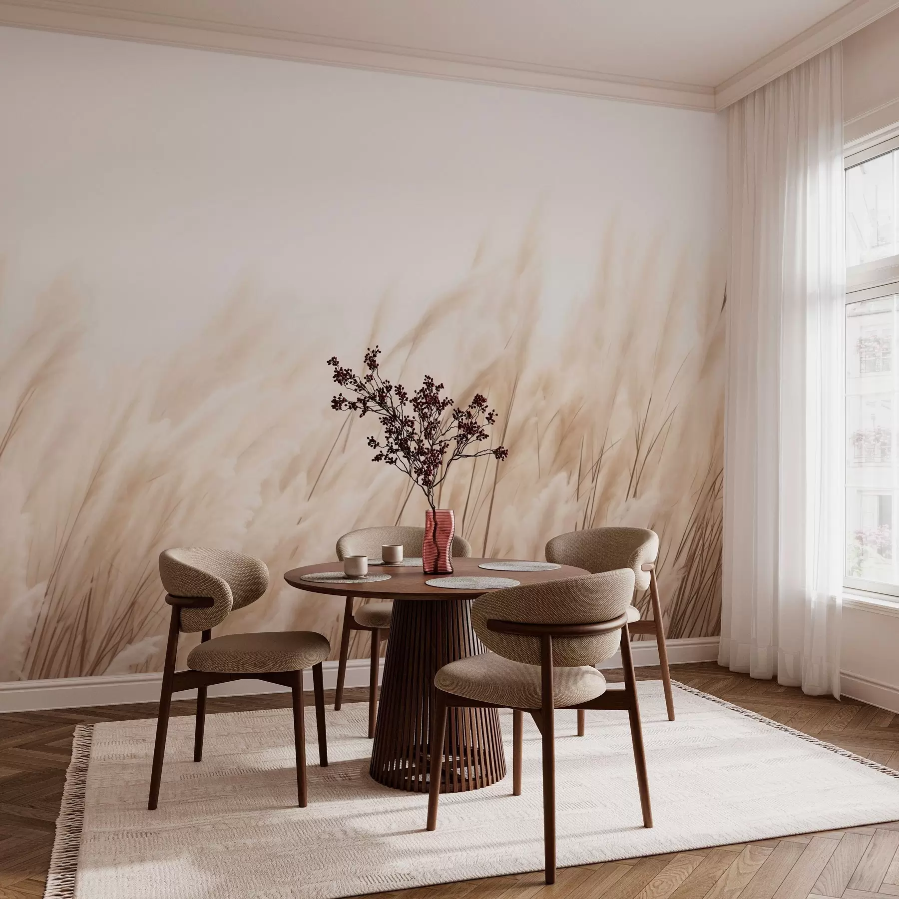 wall murals Класићи у пастелним беж бојама w03244