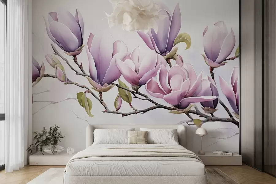 wall murals Велика грана магнолије w08860