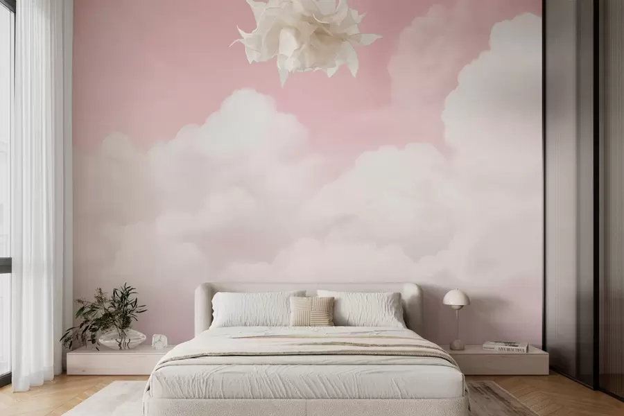 wall murals Ружичасто небо и облаци w03301