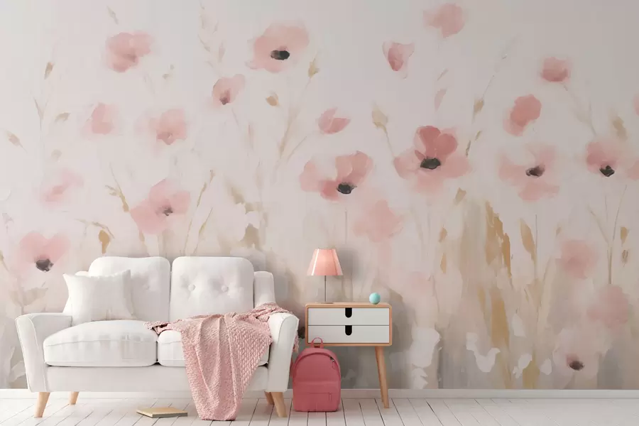 wall murals Ружичасти мали цветови w03307