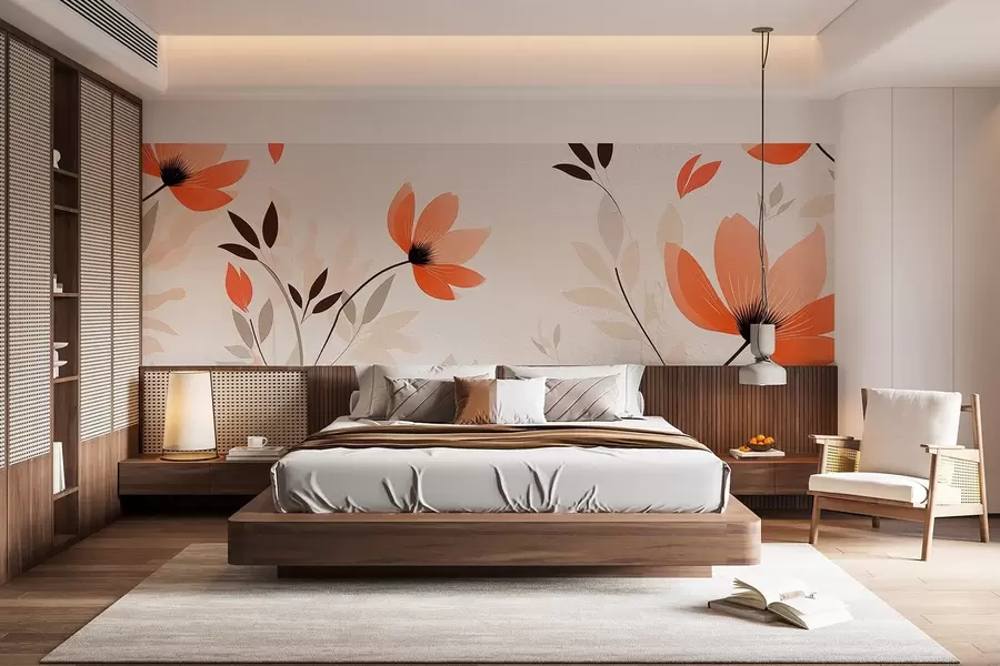 wall murals Минималистички цветни узорак w08850