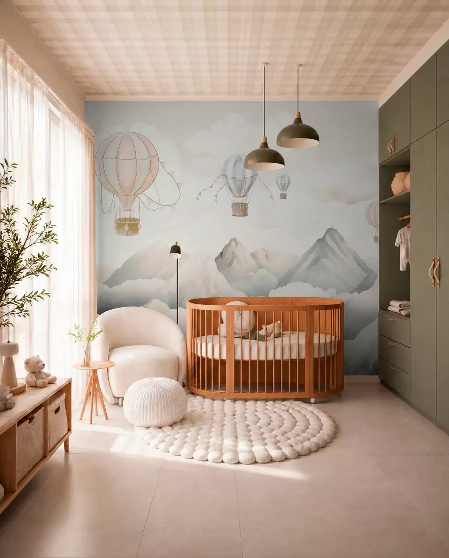 wall murals Baloni nad planinama w08853