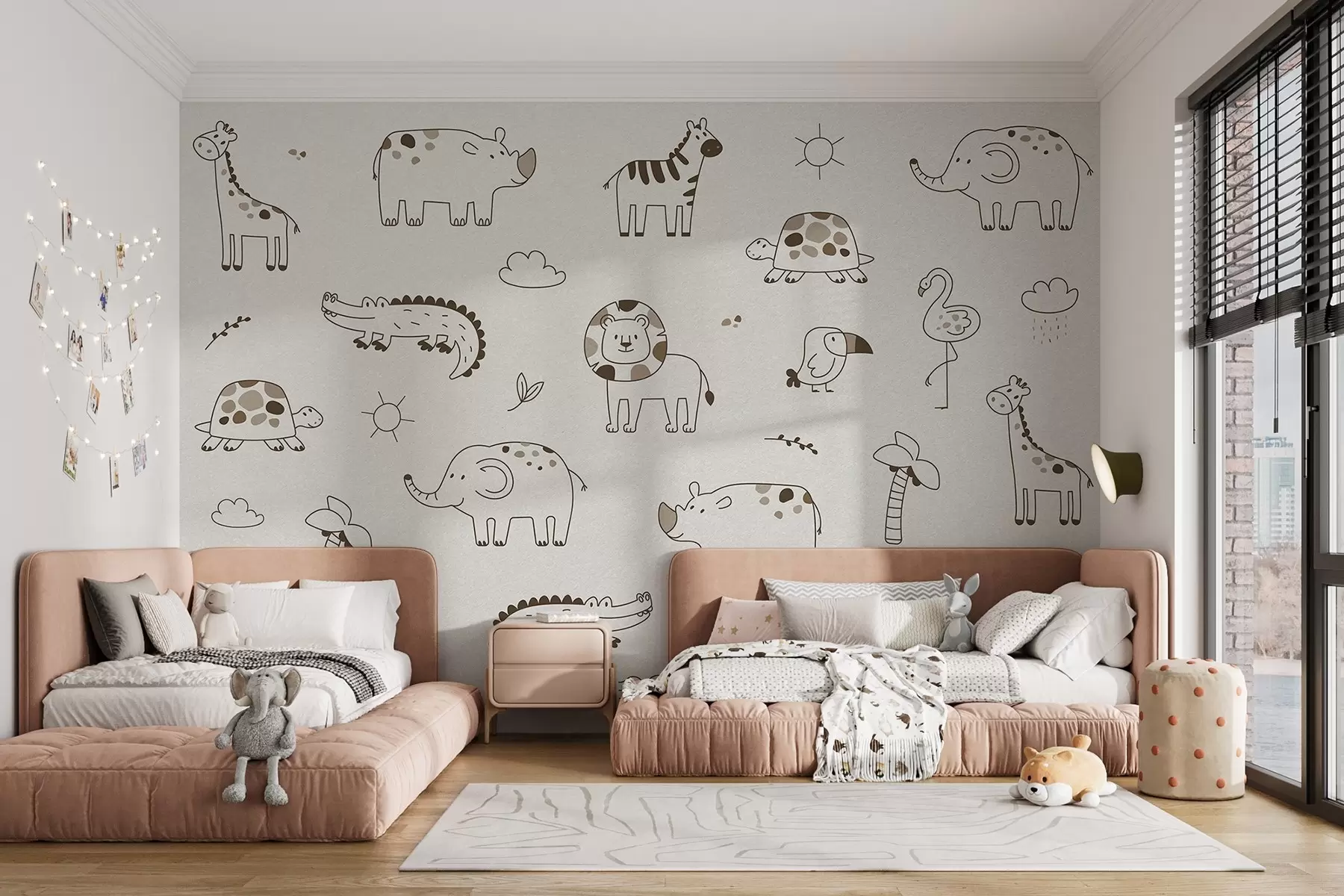 wall murals Животиње у дечијем стилу w03313