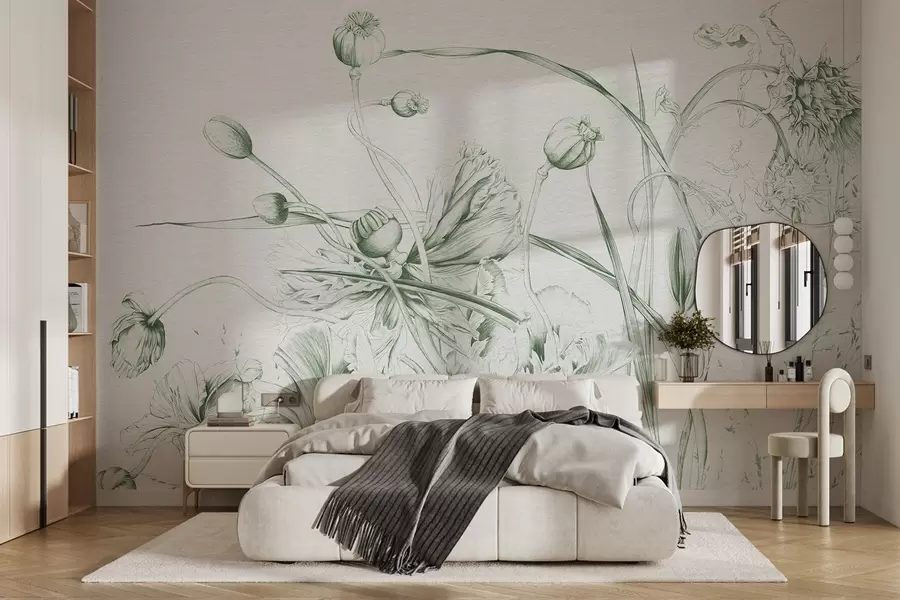 wall murals Ботаничка графика w08926