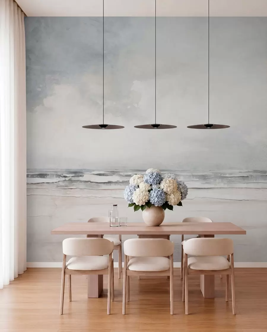 wall murals Сусрет апстрактног хоризонта неба и мора w03441
