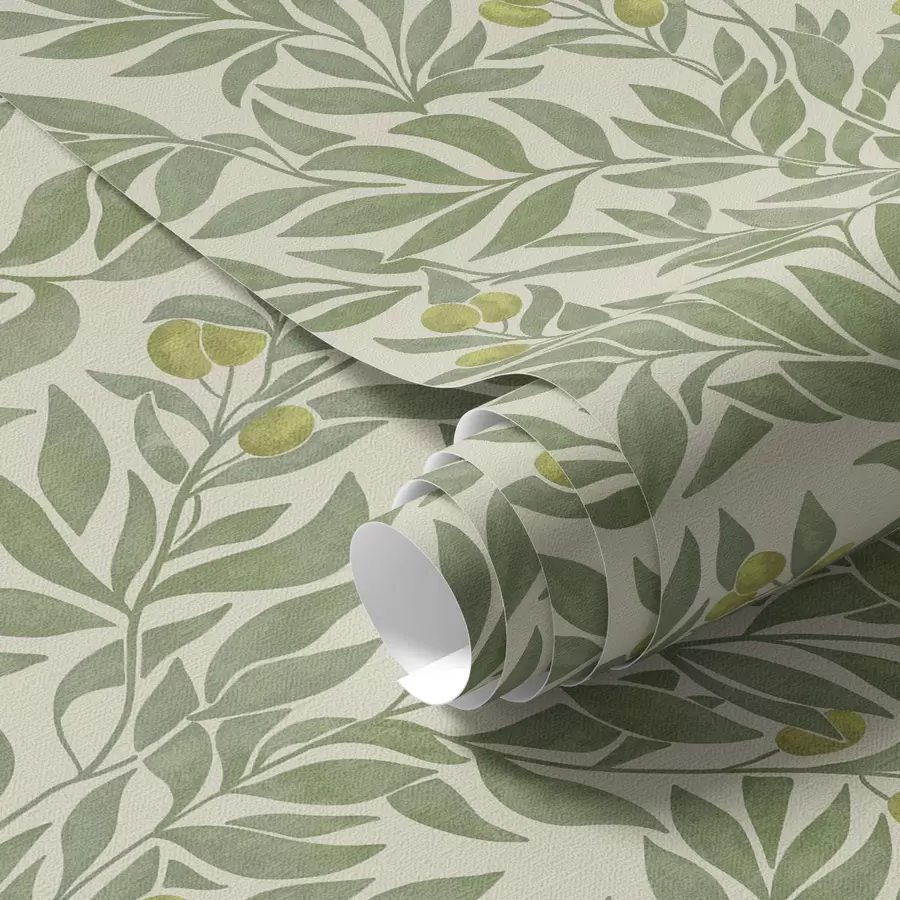 wall murals Зелене маслинове гранчице a00026