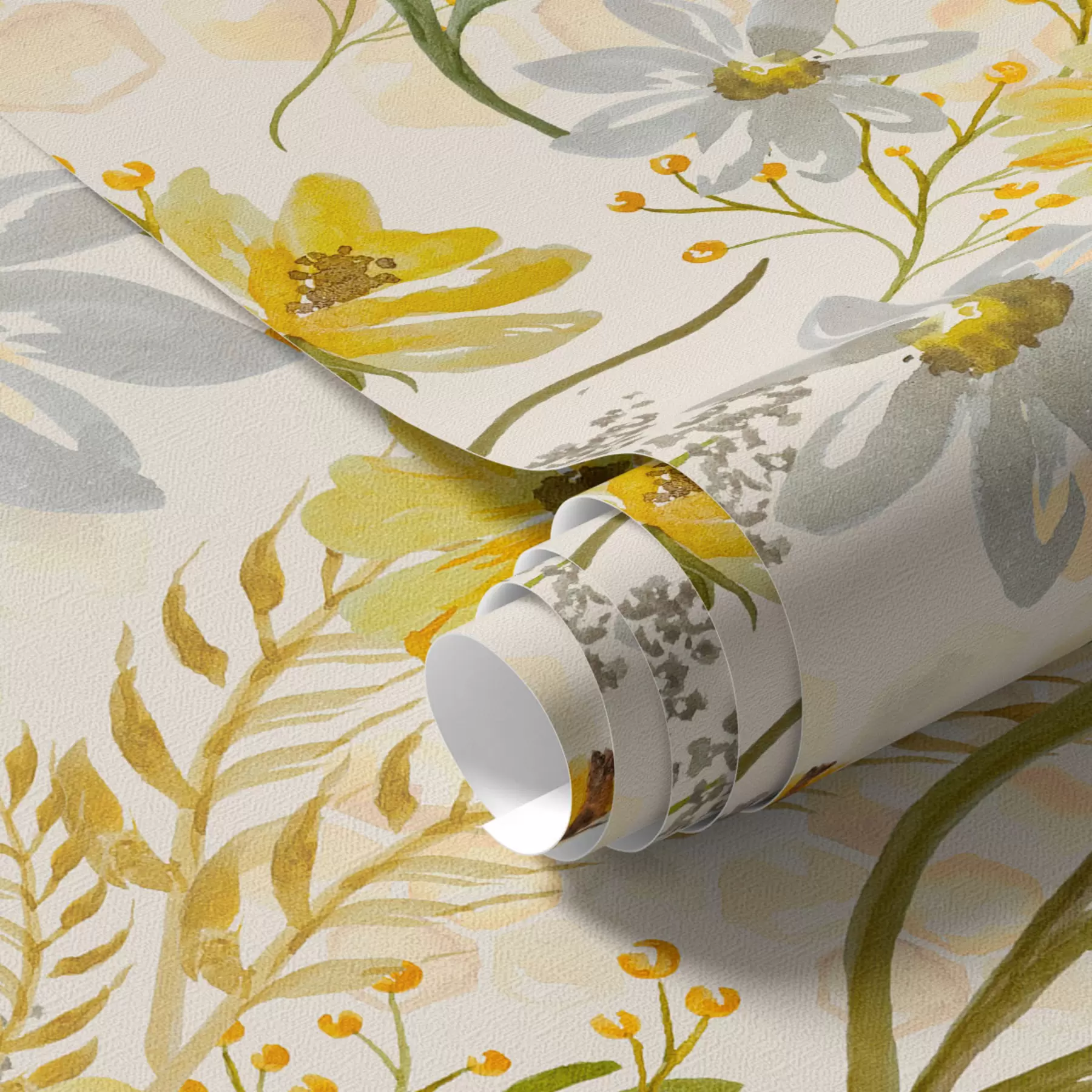 wall murals Светла цветна композиција жуте боје a00045