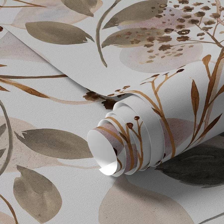 wall murals Јесењи листови у стилу акварела a00048