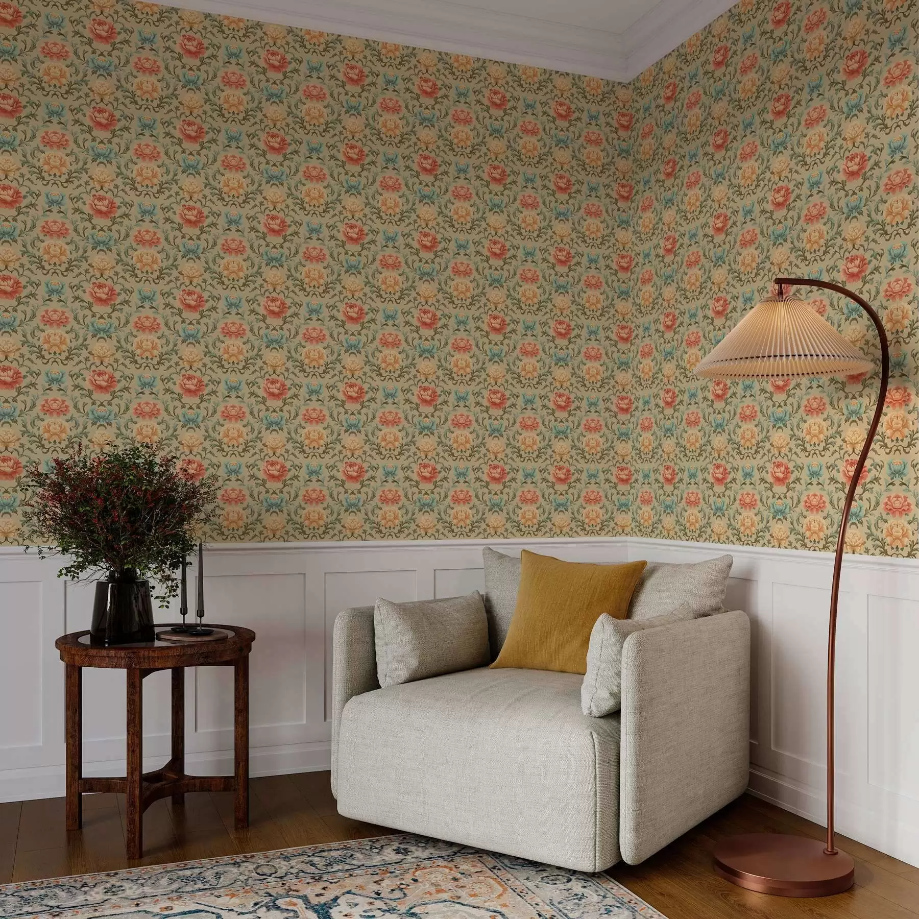 wall murals Композиција са шареним цвећем a00076
