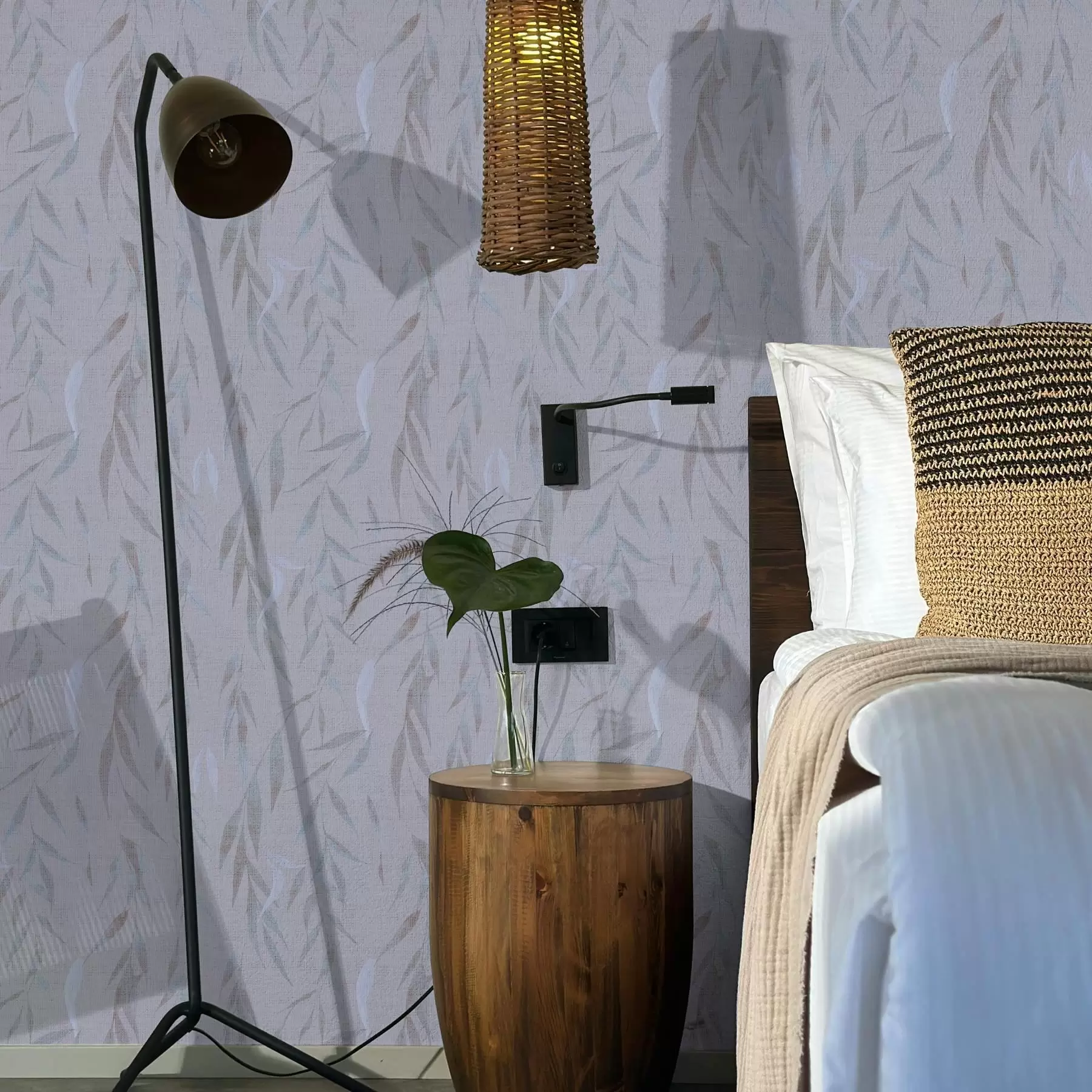 wall murals Висеће гране са листовима a00095