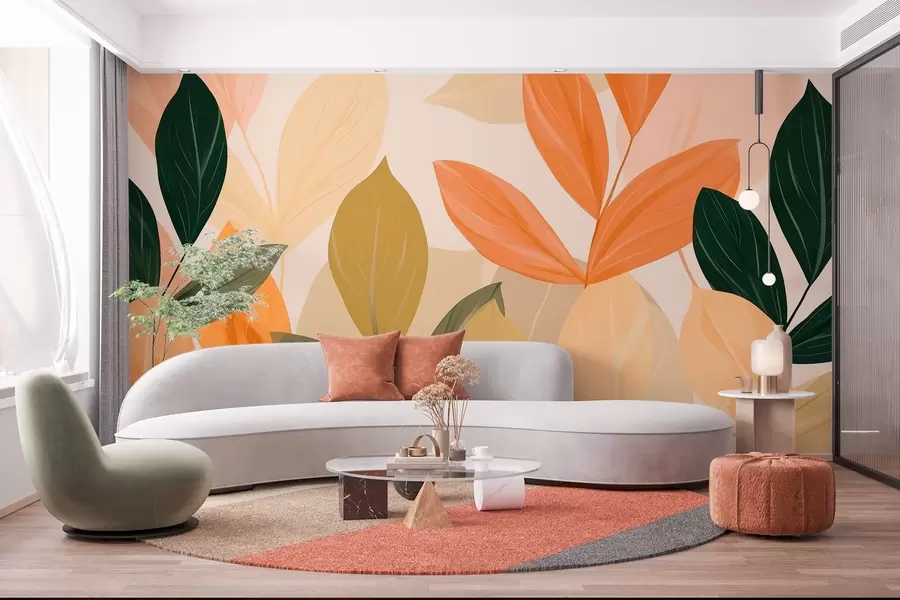 wall murals Јесење лишће w03424
