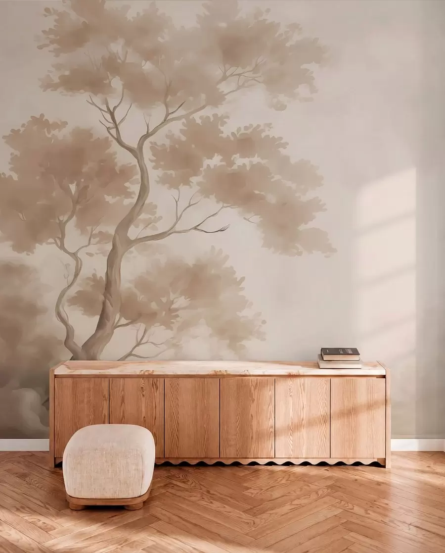 wall murals Имитација дрвета замагљене акварела w03471