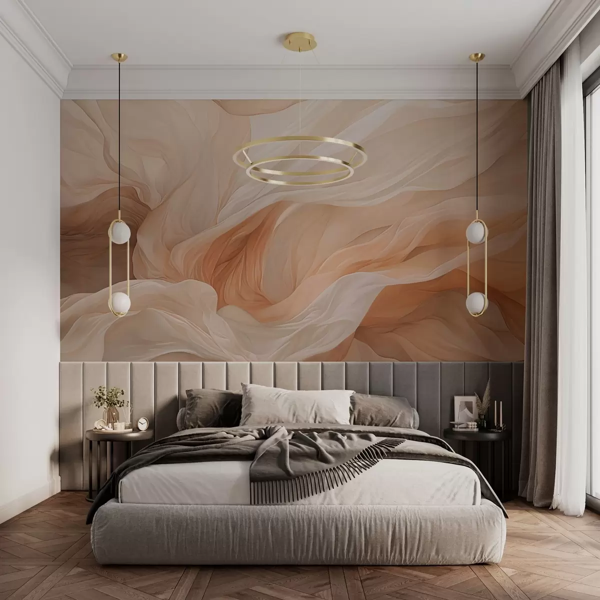 wall murals Апстрактни дизајн летећег танина w03533