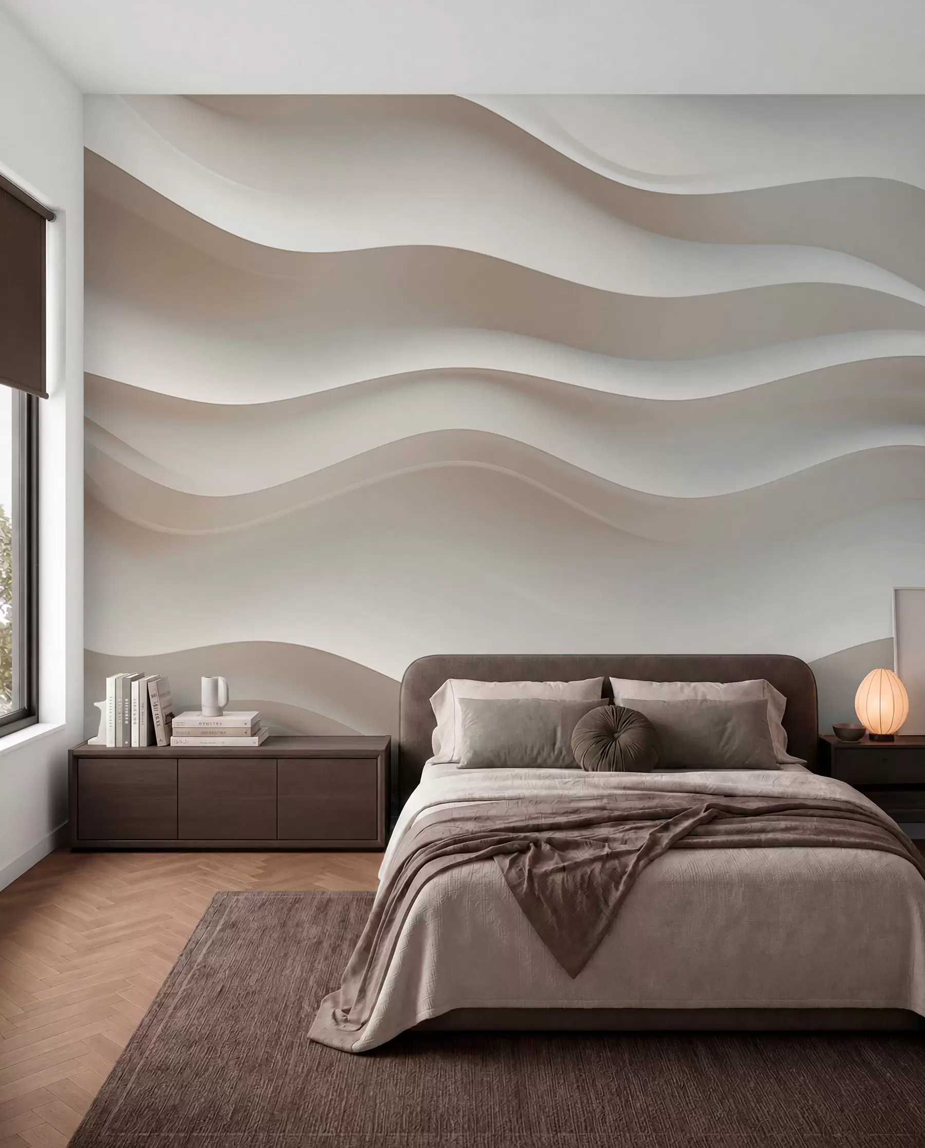 wall murals Valovi slonovače u sjenci w08939