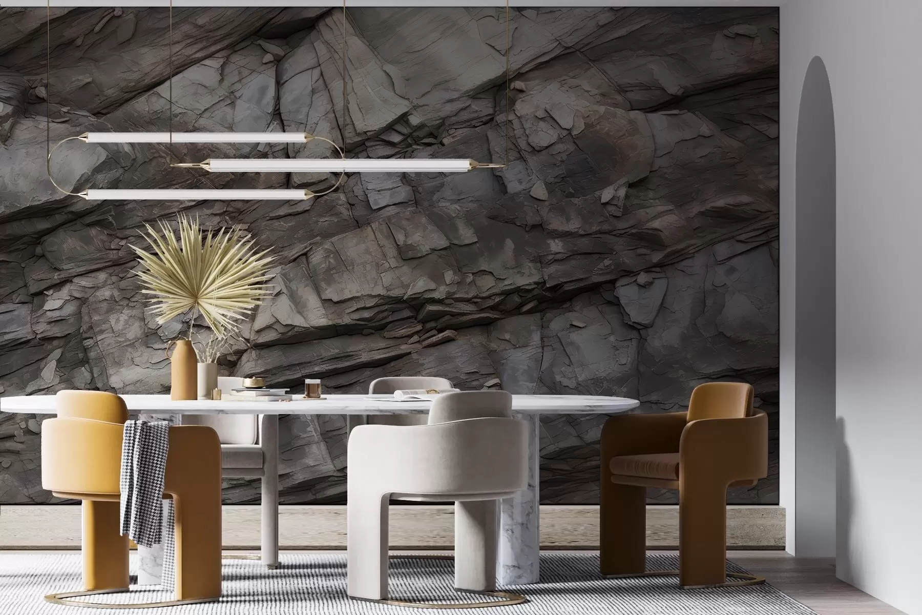 wall murals Осликан камени зид w03554