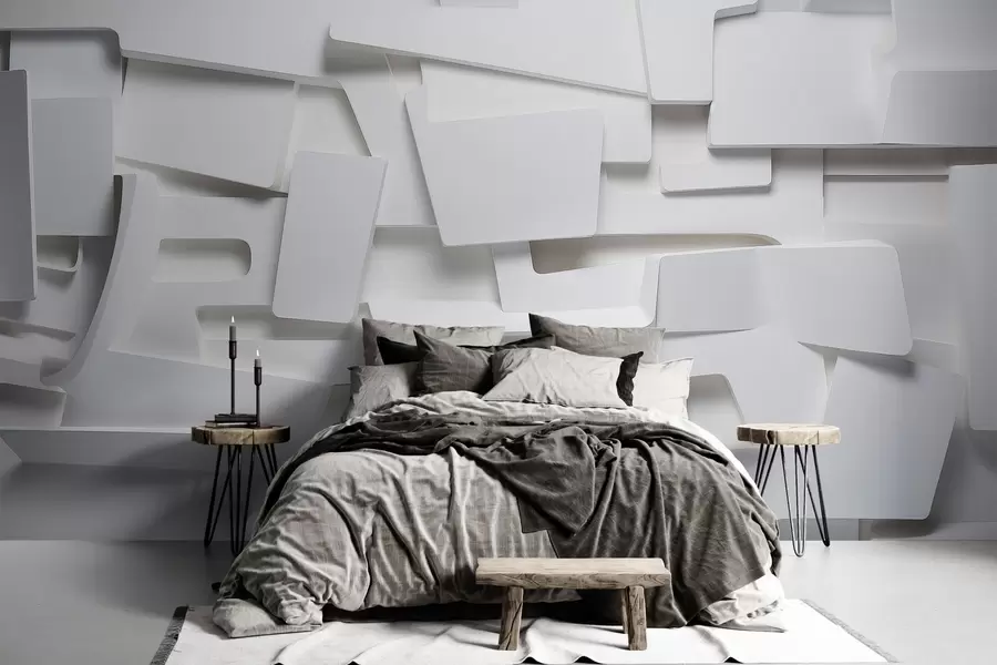 wall murals Волуметријске истурене фигуре w03559