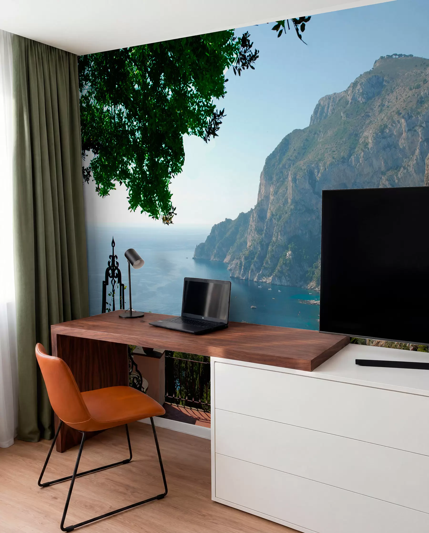 wall murals Terasa iznad plavog mora u53438