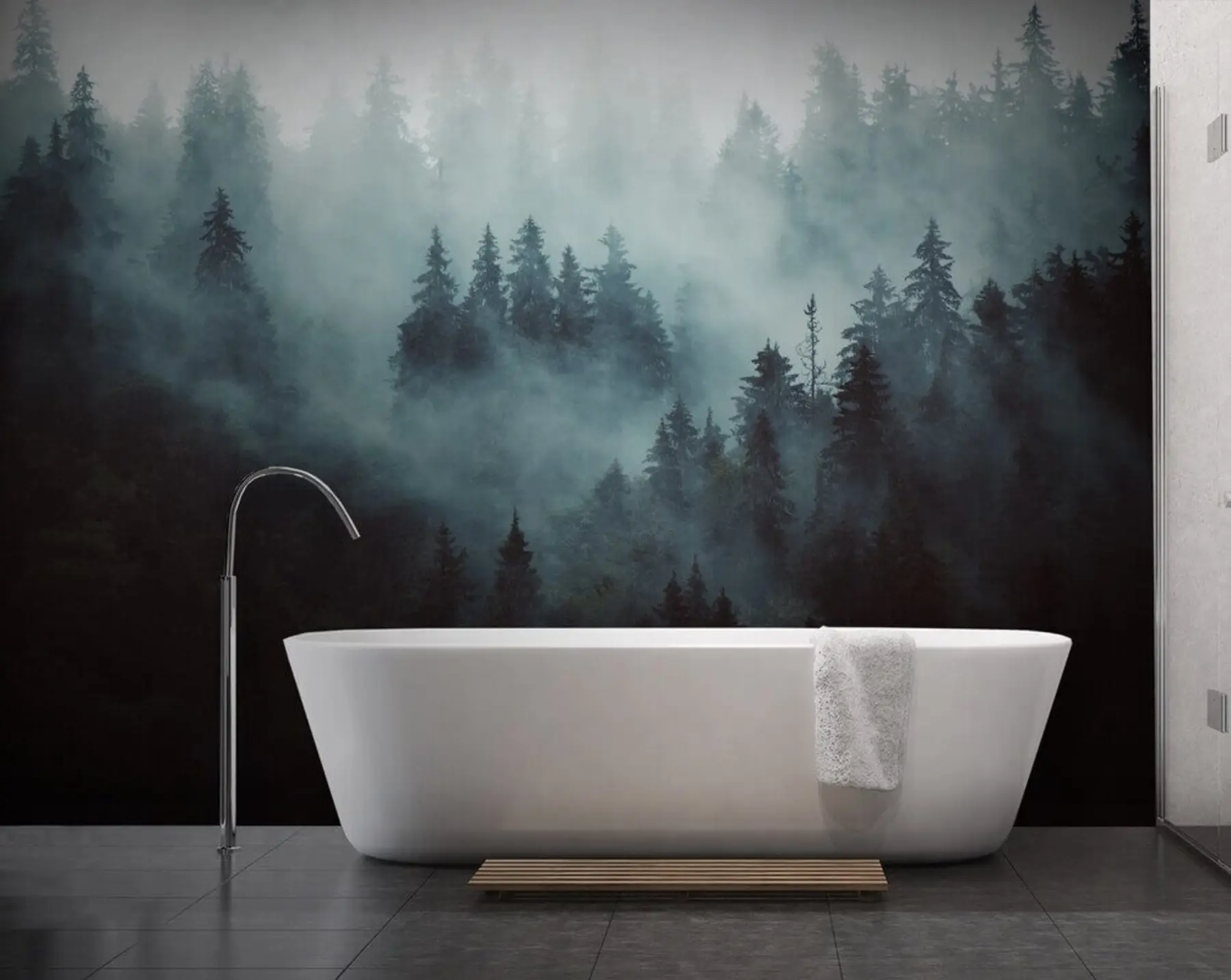 wall murals Прелепа шума у ​​магли u54118