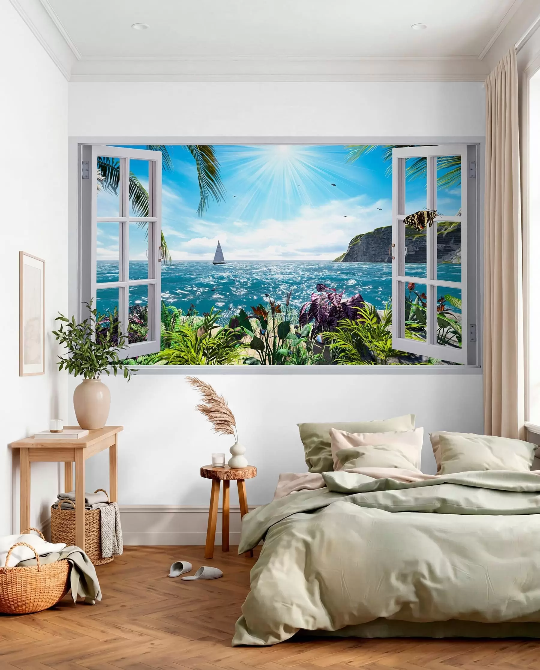wall murals Otvoren prozor ka zalivu u54608