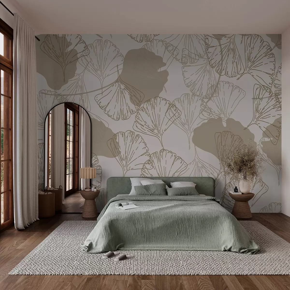 wall murals Ботанички образац w03500