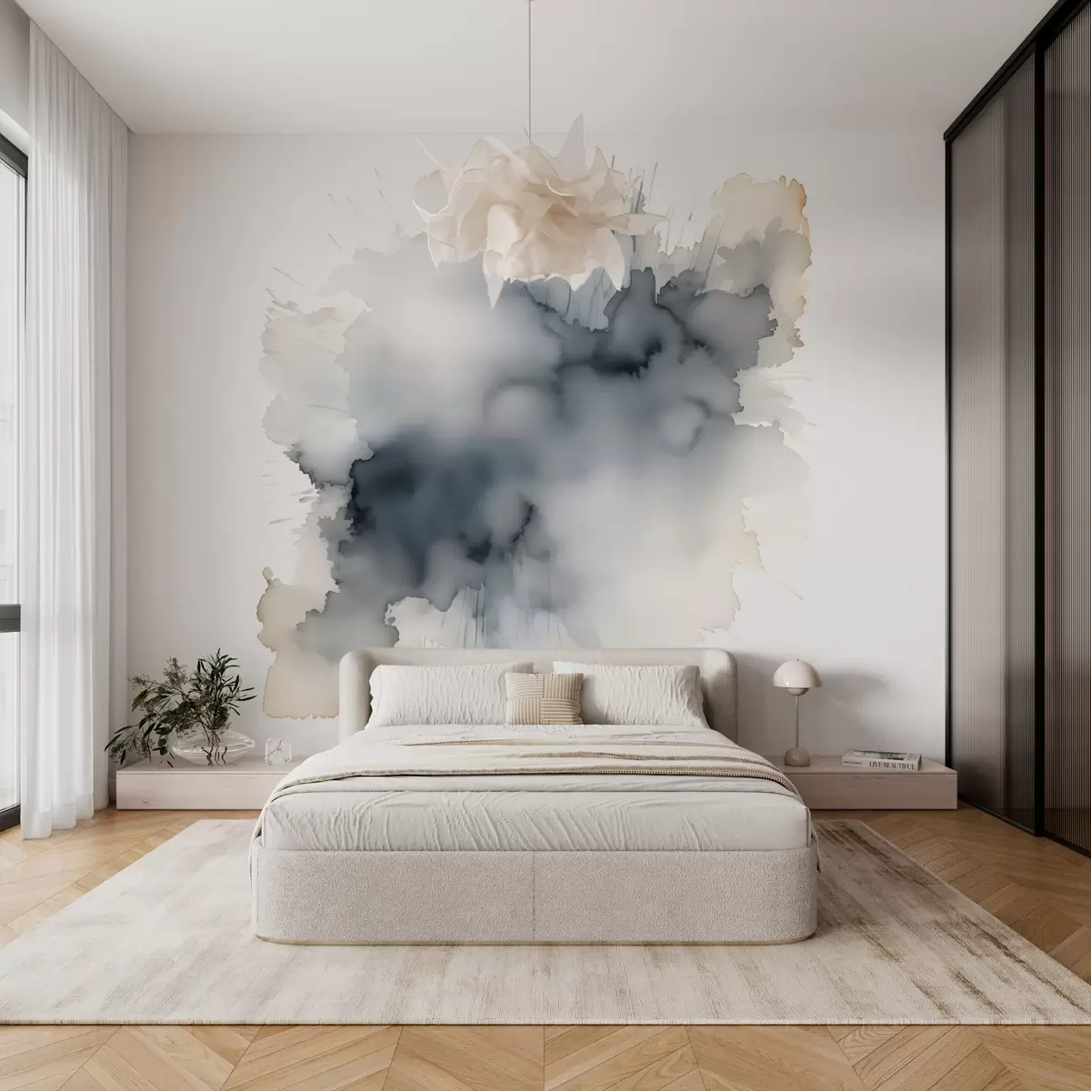 wall murals Имитација акварела мрља w03568