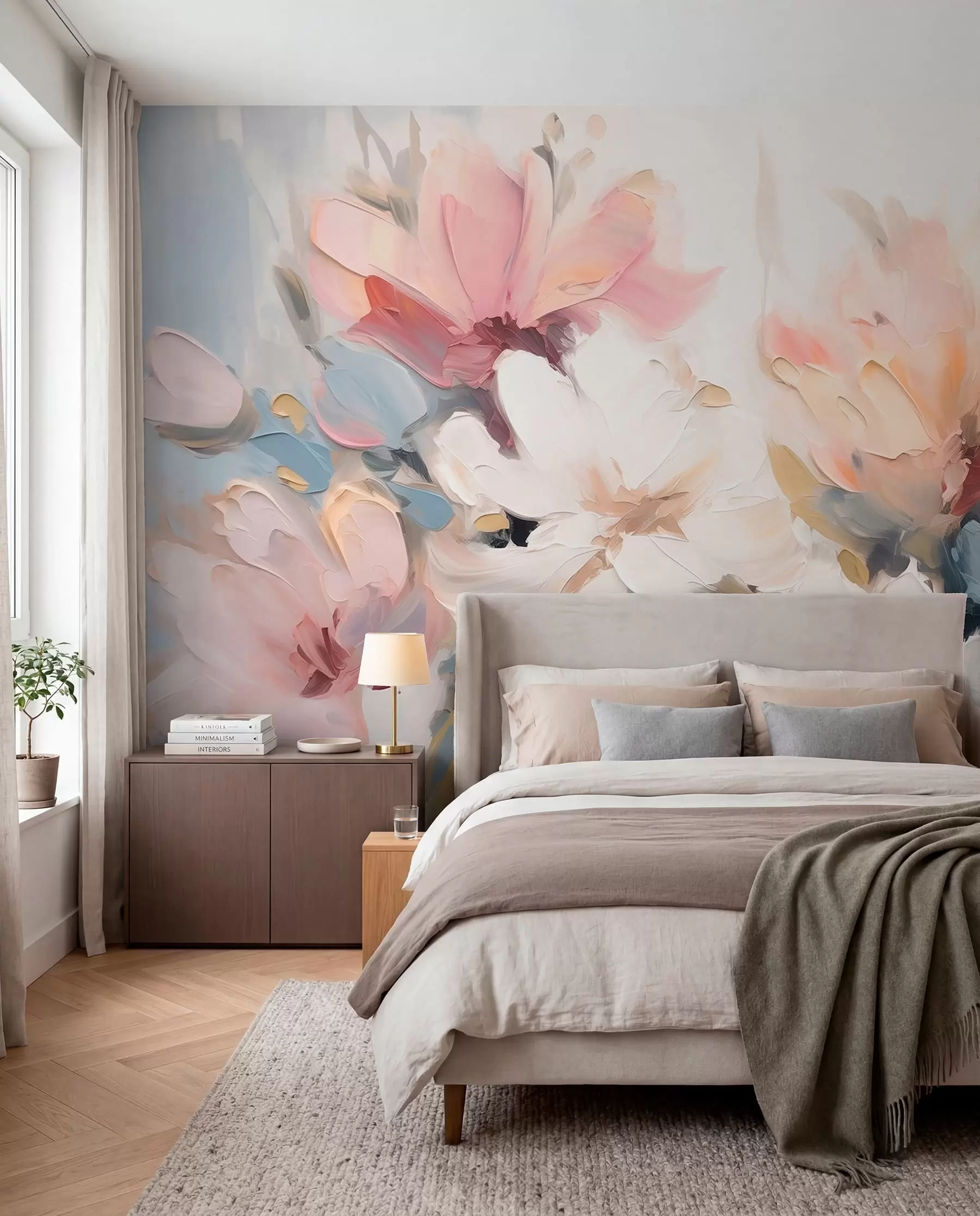 wall murals Naslikani cvijet w03575