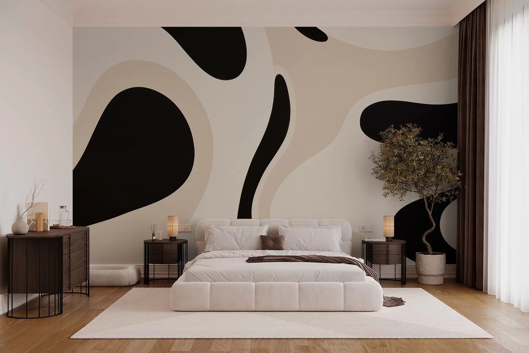 wall murals Апстрактна таласна композиција w03608