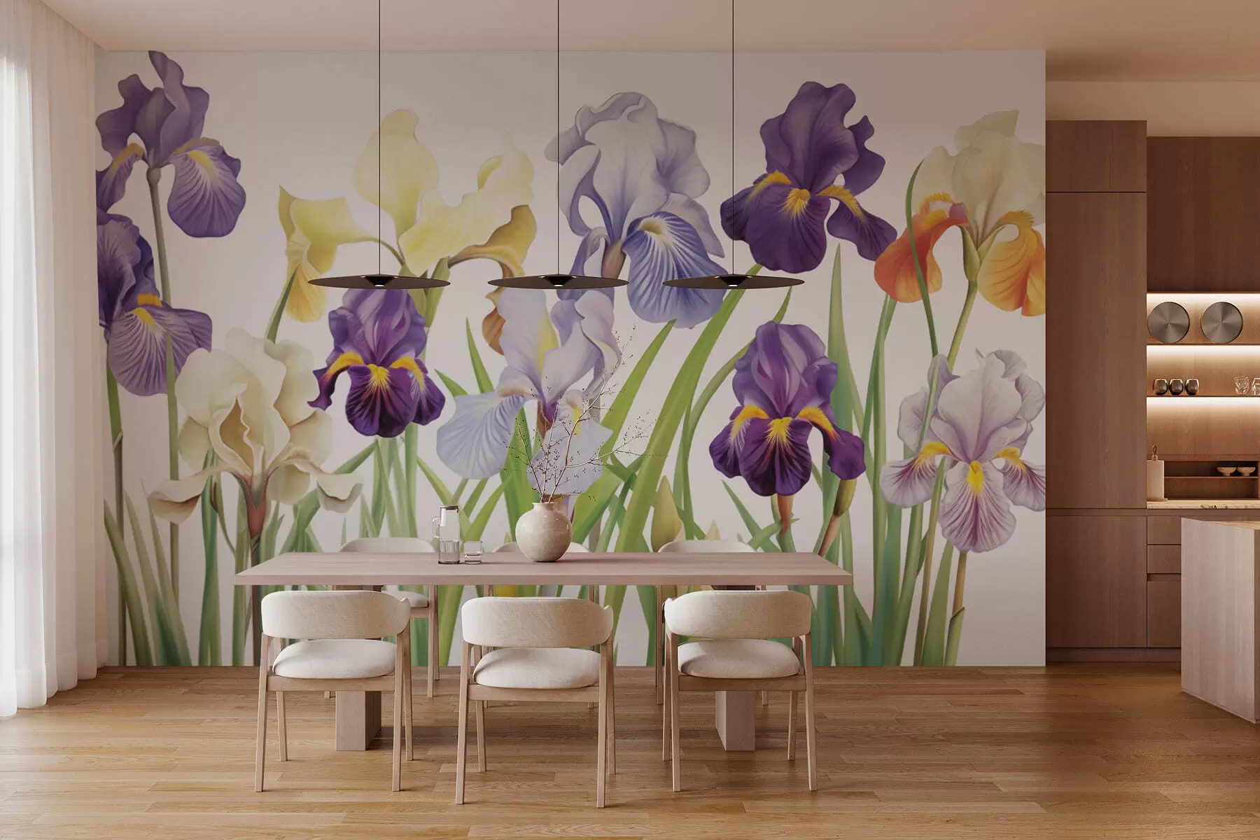 wall murals Цвеће ириса w03641