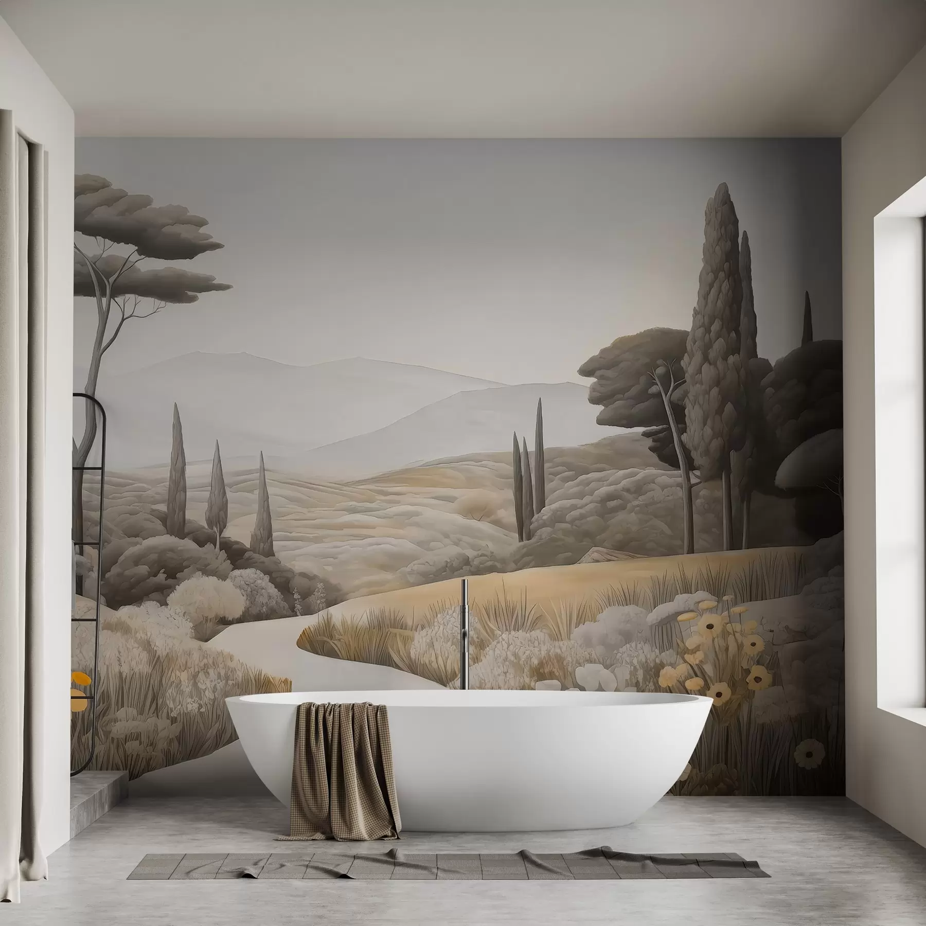 wall murals Акварел пејзаж w03659v1